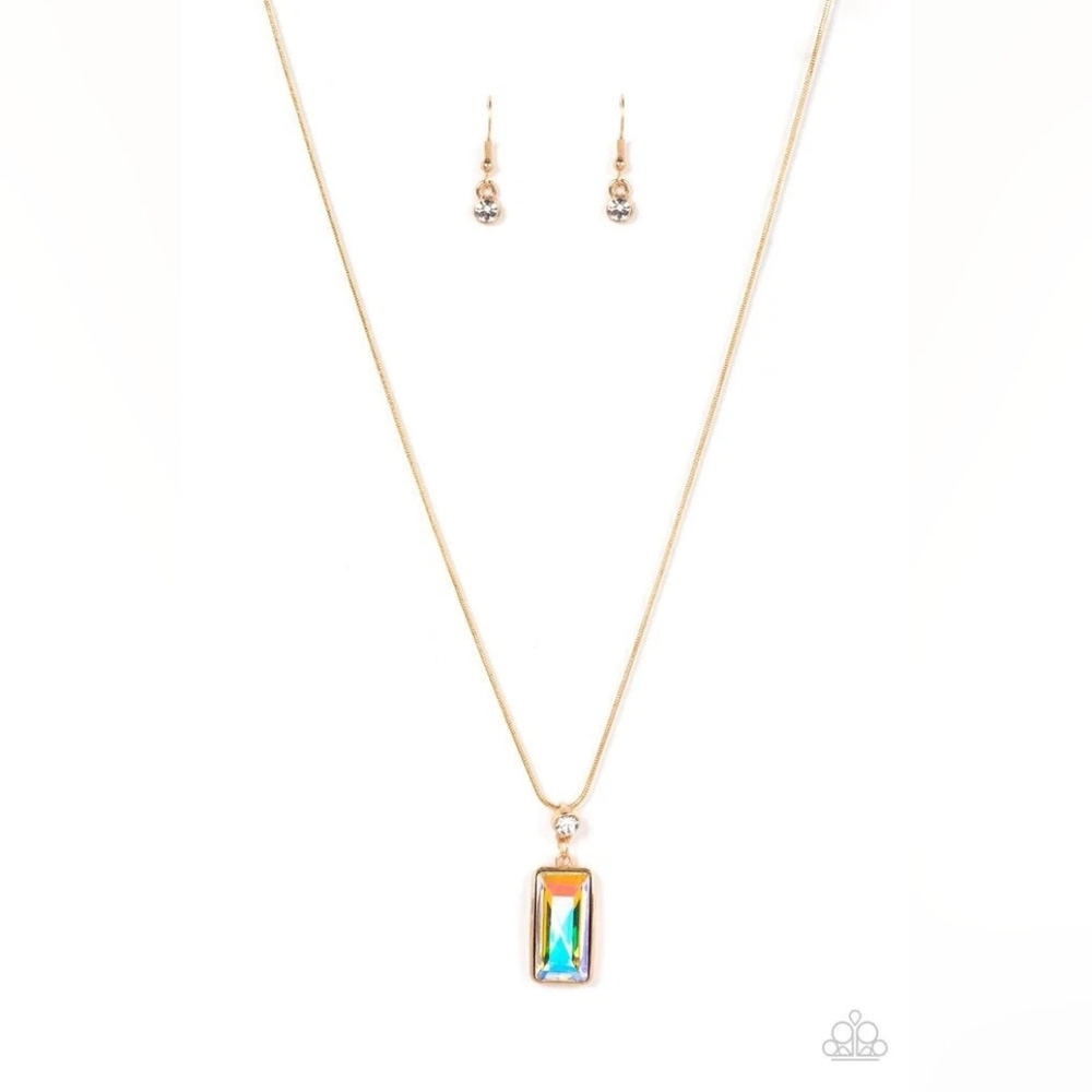 Cosmic Curator Gold Paparazzi Necklace Set